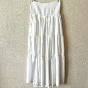 NWT | Garage Eliana Smocked Peasant Midi Skirt